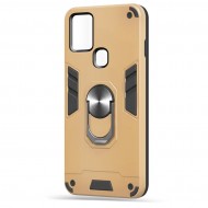 Husa spate Hybrid Case Stand pentru Samsung Galaxy A21s - Gold Husa spate Hybrid Case Stand pentru Samsung Galaxy A21s - Gold