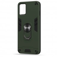 Husa spate Hybrid Case Stand pentru Samsung Galaxy A71 - Army