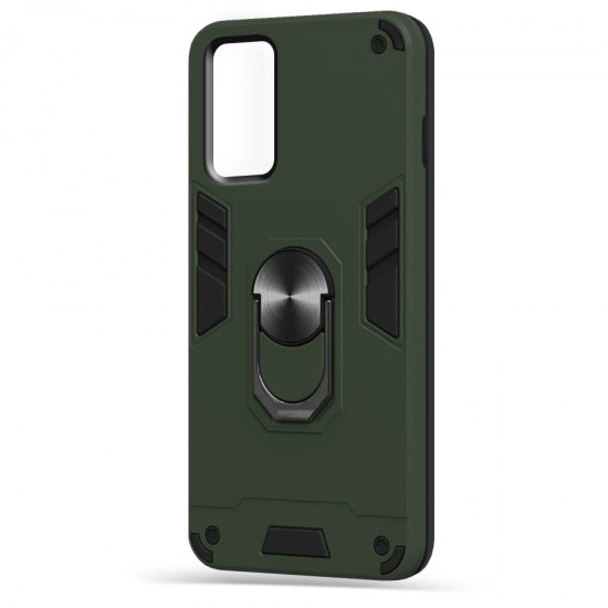 Husa spate Hybrid Case Stand pentru Samsung Galaxy Note 20 - Army