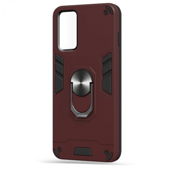 Husa spate Hybrid Case Stand pentru Samsung Galaxy Note 20 - Visiniu