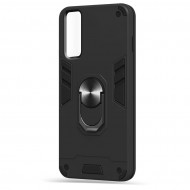 Husa spate Hybrid Case Stand pentru Huawei P Smart 2021 - Negru