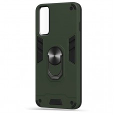 Husa spate Hybrid Case Stand pentru Huawei P Smart 2021 - Army
