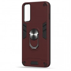 Husa spate Hybrid Case Stand pentru Huawei P Smart 2021 - Visiniu