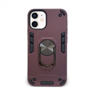 Husa spate pentru iPhone 11 - Hybrid Case Stand Visiniu