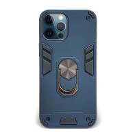 Husa spate pentru iPhone 12 Pro Max - Hybrid Case Stand Albastru