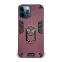 Husa spate pentru iPhone 12 Pro Max - Hybrid Case Stand Visiniu