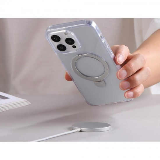 Husa spate pentru iPhone 15 - Joyroom Magsafe  transparent black