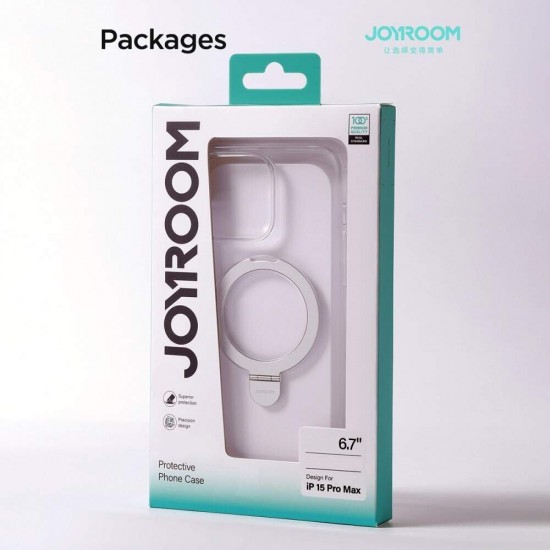 Husa spate pentru iPhone 15 - Joyroom Magsafe  transparent black