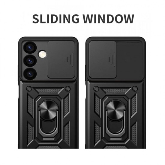 Husa spate pentru Samsung Galaxy A56 5G Techsuit Case Slide - Negru