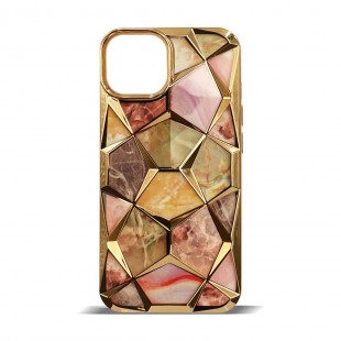 Husa spate pentru iPhone 15- Yoop Case Gold