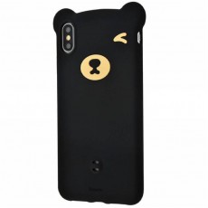 Husa spate Baseus "Bear Silicone Case" pentru Apple iPhone XR Negru