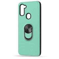 Husa spate WOOP Ring Case pentru Samsung Galaxy A11 - Turcoaz
