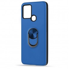 Husa spate WOOP Ring Case pentru Samsung Galaxy A21s - Albastru