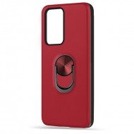 Husa spate WOOP Ring Case pentru Huawei P Smart 2021 - Rosu