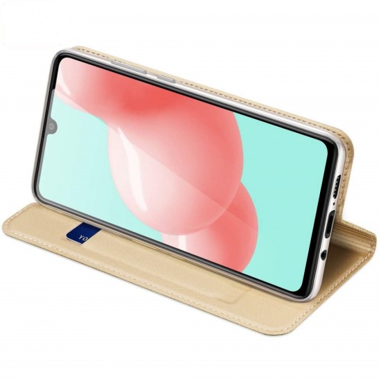 Husa Carte Dux Ducis pentru Samsung Galaxy A41 - Gold