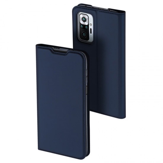 Husa Carte pentru Xiaomi Redmi Note 10 Pro - Dux Ducis Navy