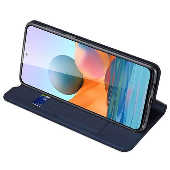 Husa Carte pentru Xiaomi Redmi Note 10 Pro - Dux Ducis Navy