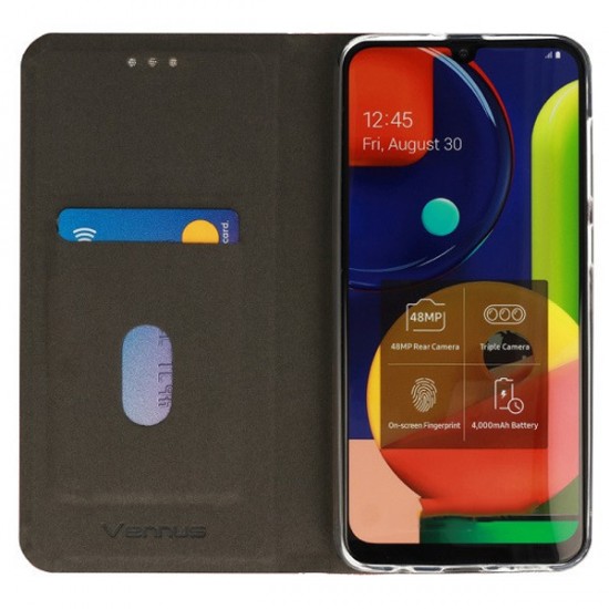 Husa Carte Vennus Sensitive Case pentru Samsung Galaxy A12 - Negru