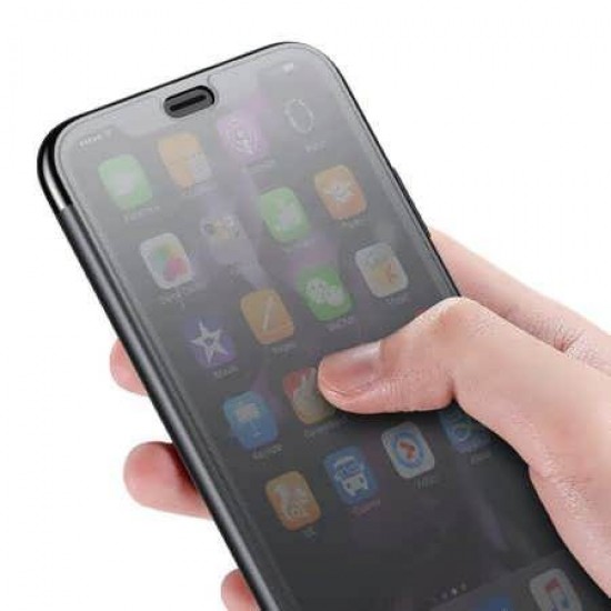 Husa Flip Case Baseus Touchable Case pentru Apple iPhone XS Max Negru