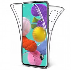 Husa Full transparenta Double Case pentru Samsung A21s