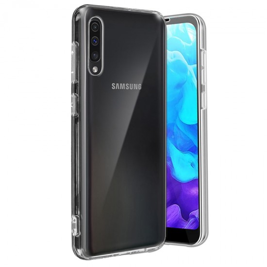 Husa Full transparenta Double Case pentru Samsung A50