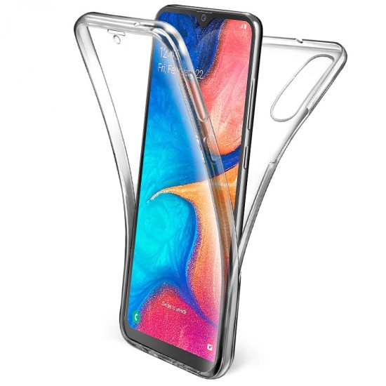 Husa Full transparenta Double Case pentru Samsung A7 2018