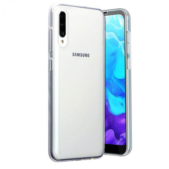 Husa Full transparenta Double Case pentru Samsung A7 2018