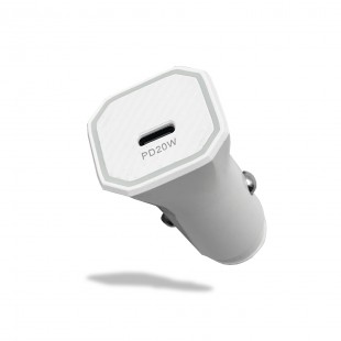 Incarcator auto USB - C 20W - Alb