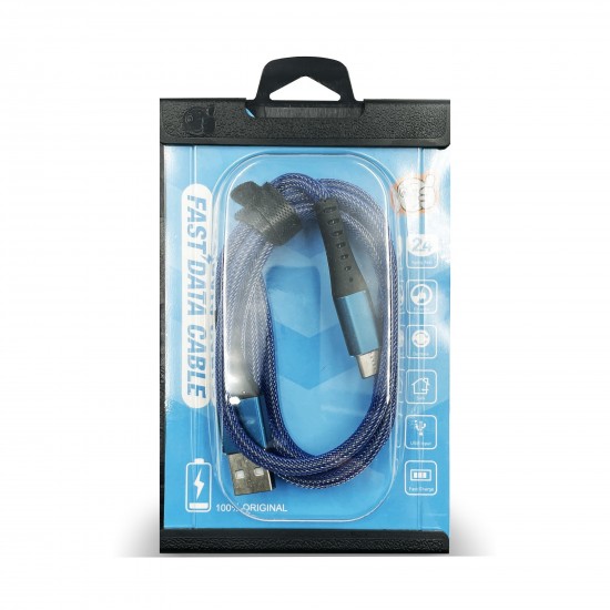 Cablu de incarcator Fast Charge USB-C - Albastru