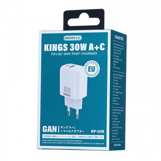 Incarcator auto universal REMAX  - USB-A + USB-C 30W