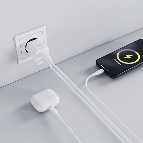 Incarcator Allity Type-C Plus USB-A 30W - Alb