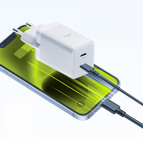 Incarcator Allity 2 x Type-C 45W - Alb