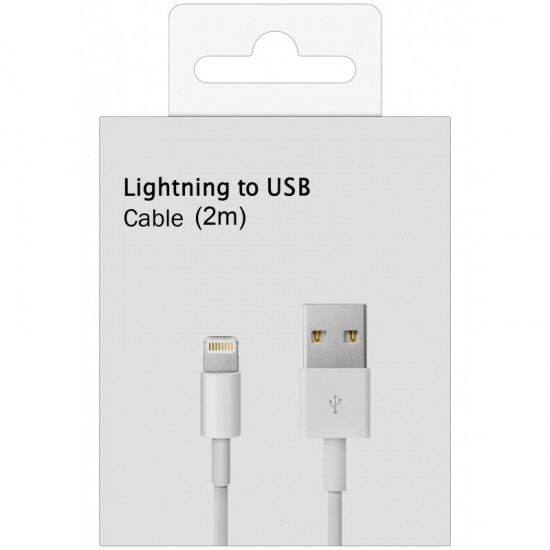 Cablu de date Apple Original pentru iPhone / iPad - Lightning Blister 2m