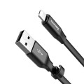 Cablu date / incarcare 2 in 1 Reversibil Lightning / Micro-USB 2A 1.2m Gri