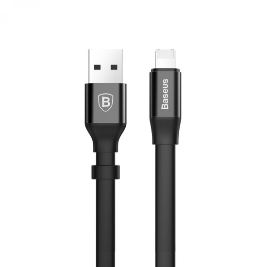 Cablu date / incarcare 2 in 1 Reversibil Lightning / Micro-USB 2A 1.2m Negru