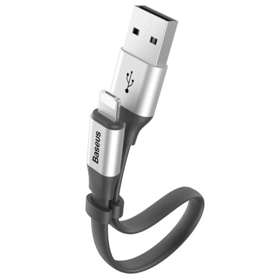Cablu date / incarcare 2 in 1 Reversibil Lightning / Micro-USB 2A 20 cm Gri