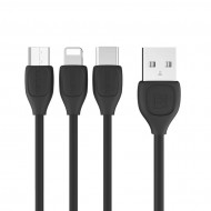 Cablu date / incarcare 3 in 1 Remax RC-050th micro-USB / Type-C / Lightning Cablu date / incarcare 3 in 1 Remax RC-050th micro-USB / Type-C / Lightning