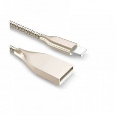 Cablu date metalic Lightning pentru iPhone -1m -gold Cablu date metalic Lightning pentru iPhone -1m -gold