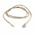 Cablu date metalic Lightning pentru iPhone -1m -gold