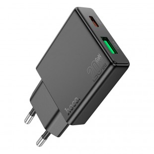Incarcator Hoco N38 Fast Charger 20W plus cablu 1m - Negru