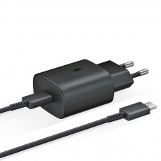 Incarcator retea Fast Charge original pentru Samsung EP-TA800 TypeC-TypeC + Cablu de date pentru Samsung Type C - Type C Incarcator retea Fast Charge original pentru Samsung EP-TA800 TypeC-TypeC + Cablu de date pentru Samsung Type C - Type C
