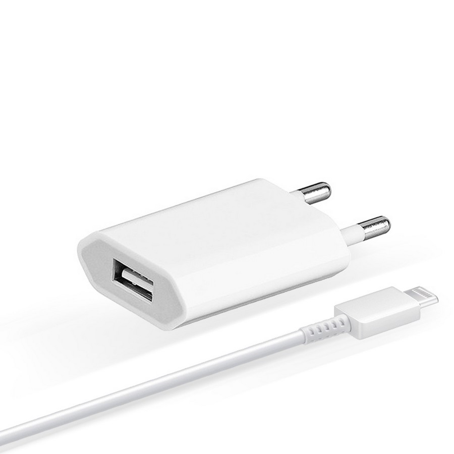 Incarcator retea original pentru Apple + cablu Lightning - Accesorii gadgeturi pentru telefonul tau