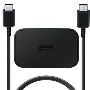 Incarcator retea Original Samsung Fast Charger 15W, port USB Type-C, inclus cablu USB Type-C, EP-T1510 Black Blister