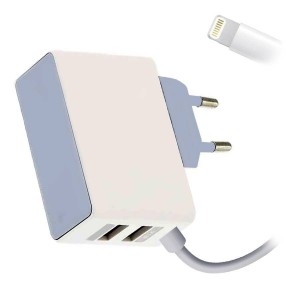 Incarcator retea KW200 NEW 2 x USB cablu Lightning pentru iPhone
