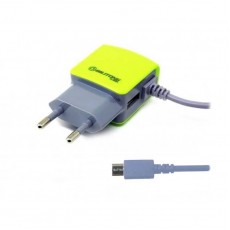 Incarcator priza Bilitong cu cablu microUSB si port USB 2.1A  Incarcator priza Bilitong cu cablu microUSB si port USB 2.1A