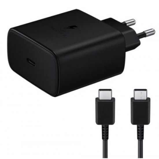 Incarcator de retea pentru Samsung EP-TA800 - Fast Charge + cablu Samsung Type-C-Type-C