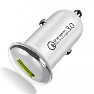 Incarcator auto - 1 x USB Quick Charge - argintiu