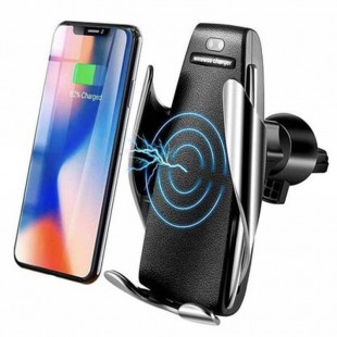 Suport telefon cu Incarcator Wireless auto pentru ventilatie - Smart Sensor S5