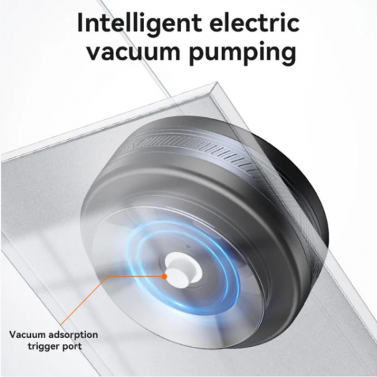 Suport auto magnetic, cu ventuza electrica, pentru telefon cu incarcare Wireless - Yesido C223