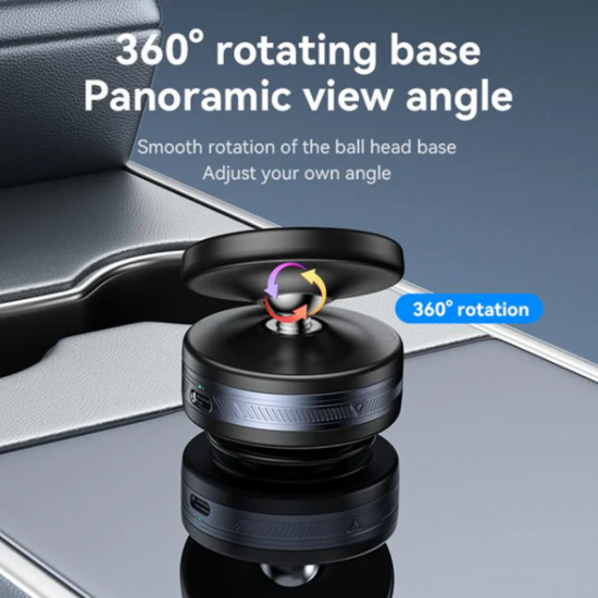 Suport auto magnetic, cu ventuza electrica, pentru telefon cu incarcare Wireless - Yesido C224